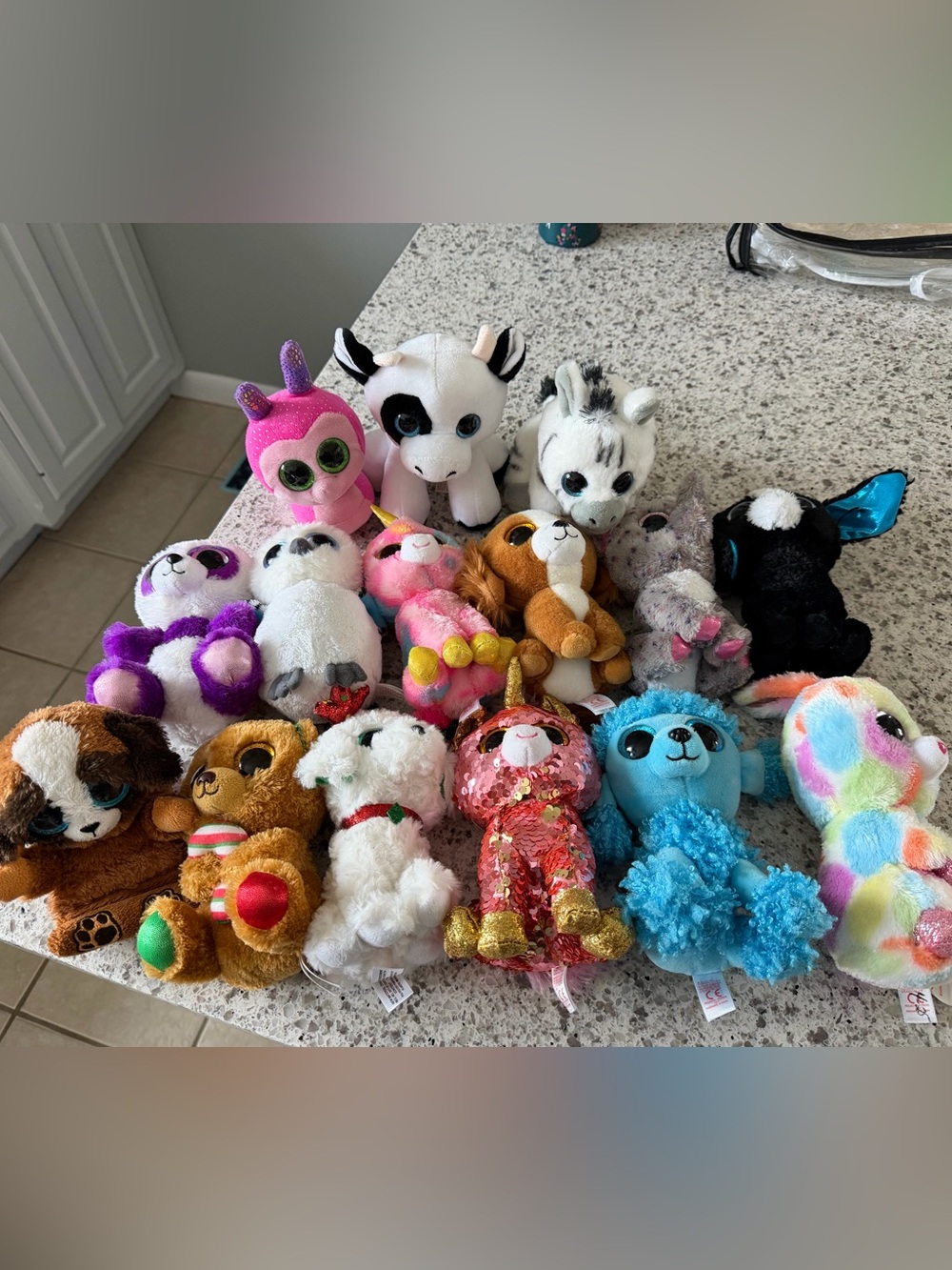 TY Beanie Boos Plush Unicorn & Animal Assortment - Mixed Colors